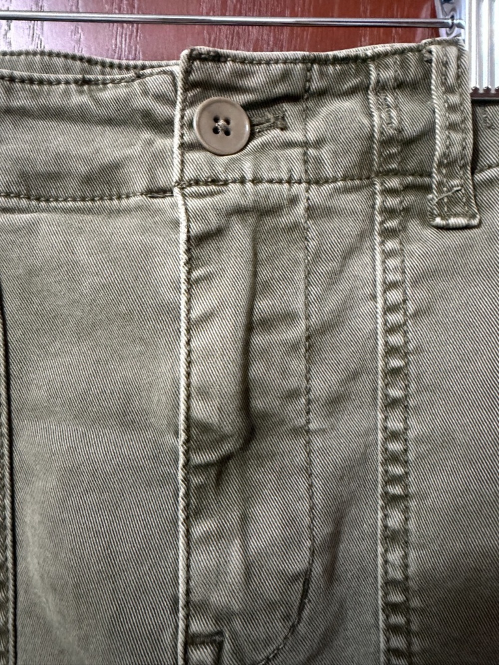 Madewell Olive Slim Straight Utility Pant - Picture 4 of 8